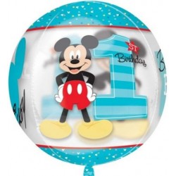 Disney Mickey First Birthday Sphere Foil Balloon
