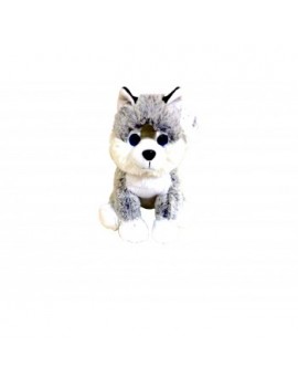 Peluche chien husky de 26 cm