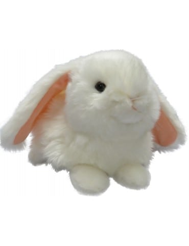 peluche lapin blanc